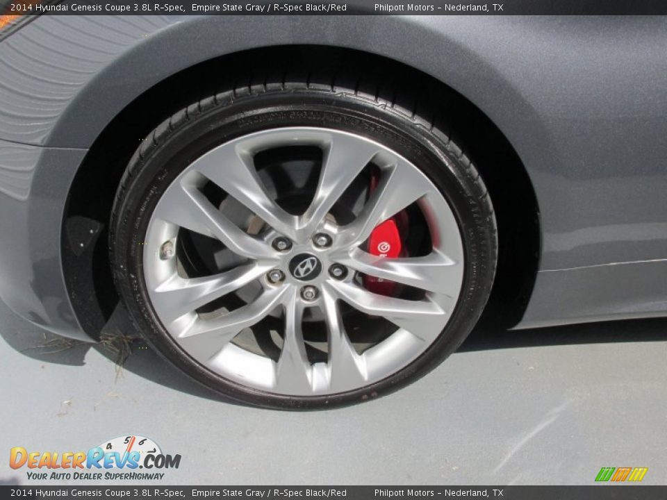 2014 Hyundai Genesis Coupe 3.8L R-Spec Empire State Gray / R-Spec Black/Red Photo #16