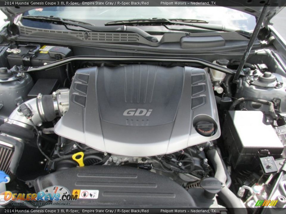 2014 Hyundai Genesis Coupe 3.8L R-Spec Empire State Gray / R-Spec Black/Red Photo #19