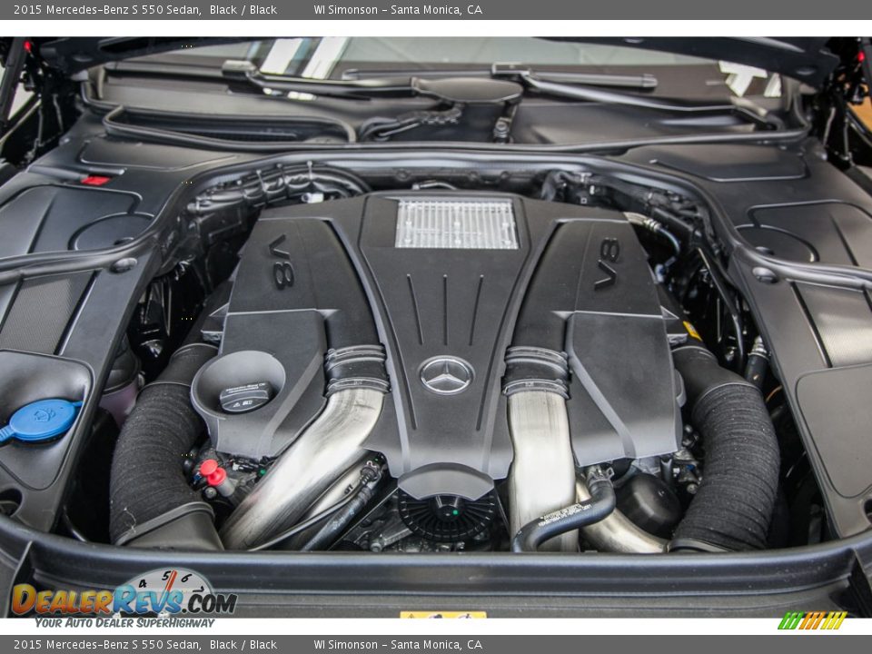 2015 Mercedes-Benz S 550 Sedan Black / Black Photo #9