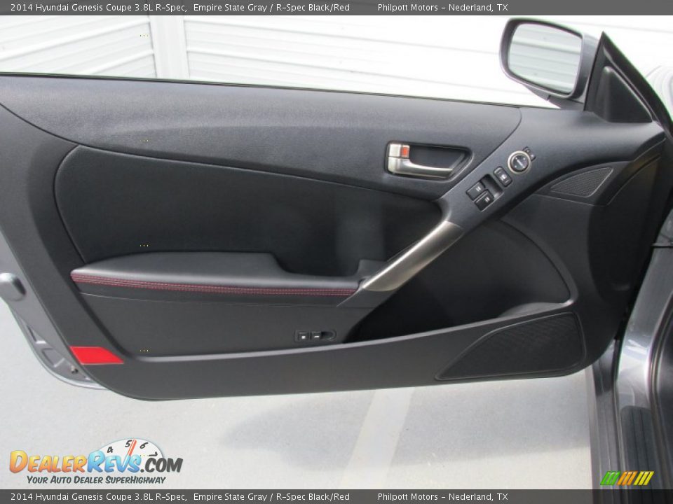 2014 Hyundai Genesis Coupe 3.8L R-Spec Empire State Gray / R-Spec Black/Red Photo #26
