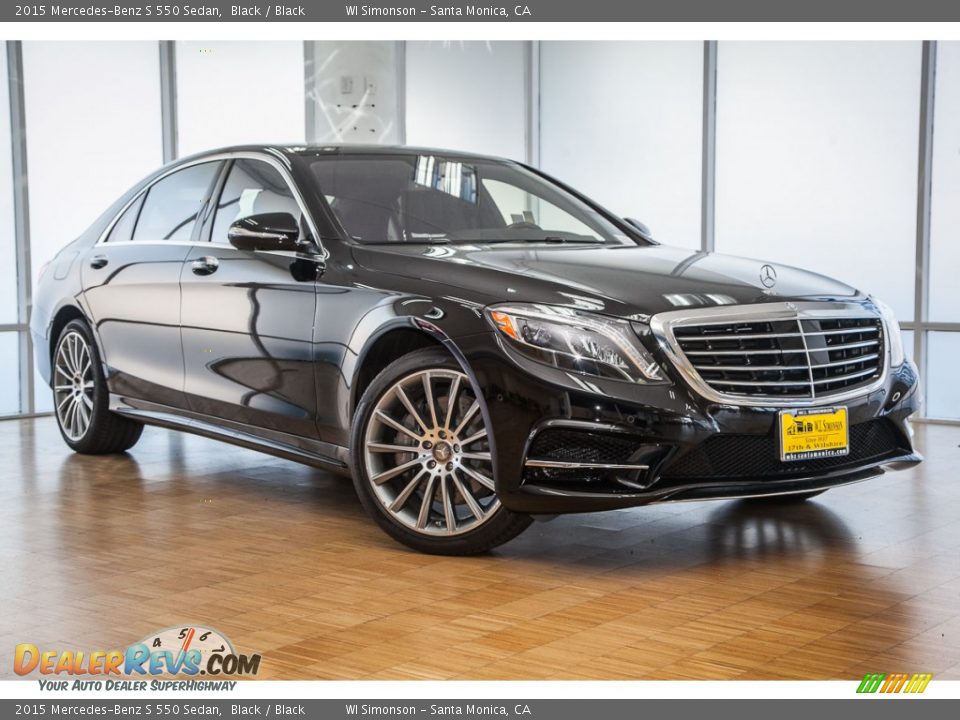 2015 Mercedes-Benz S 550 Sedan Black / Black Photo #12