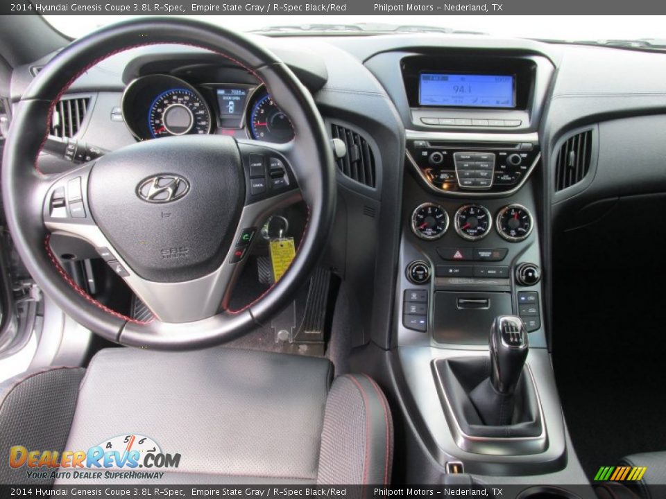 Dashboard of 2014 Hyundai Genesis Coupe 3.8L R-Spec Photo #30