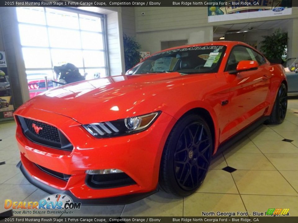 Front 3/4 View of 2015 Ford Mustang Roush Stage 1 Pettys Garage Coupe Photo #2