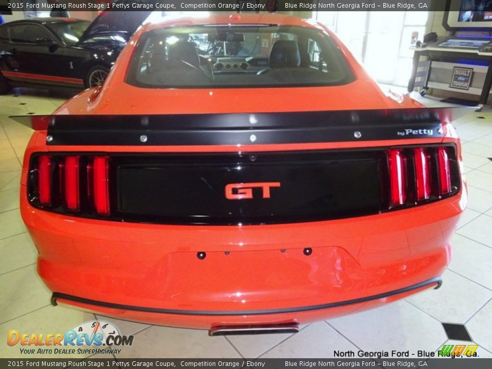 2015 Ford Mustang Roush Stage 1 Pettys Garage Coupe Competition Orange / Ebony Photo #5