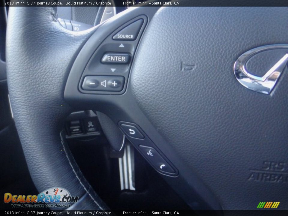 2013 Infiniti G 37 Journey Coupe Liquid Platinum / Graphite Photo #11