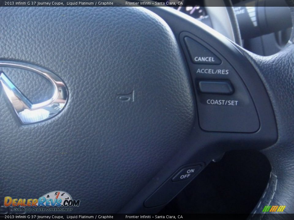 2013 Infiniti G 37 Journey Coupe Liquid Platinum / Graphite Photo #12