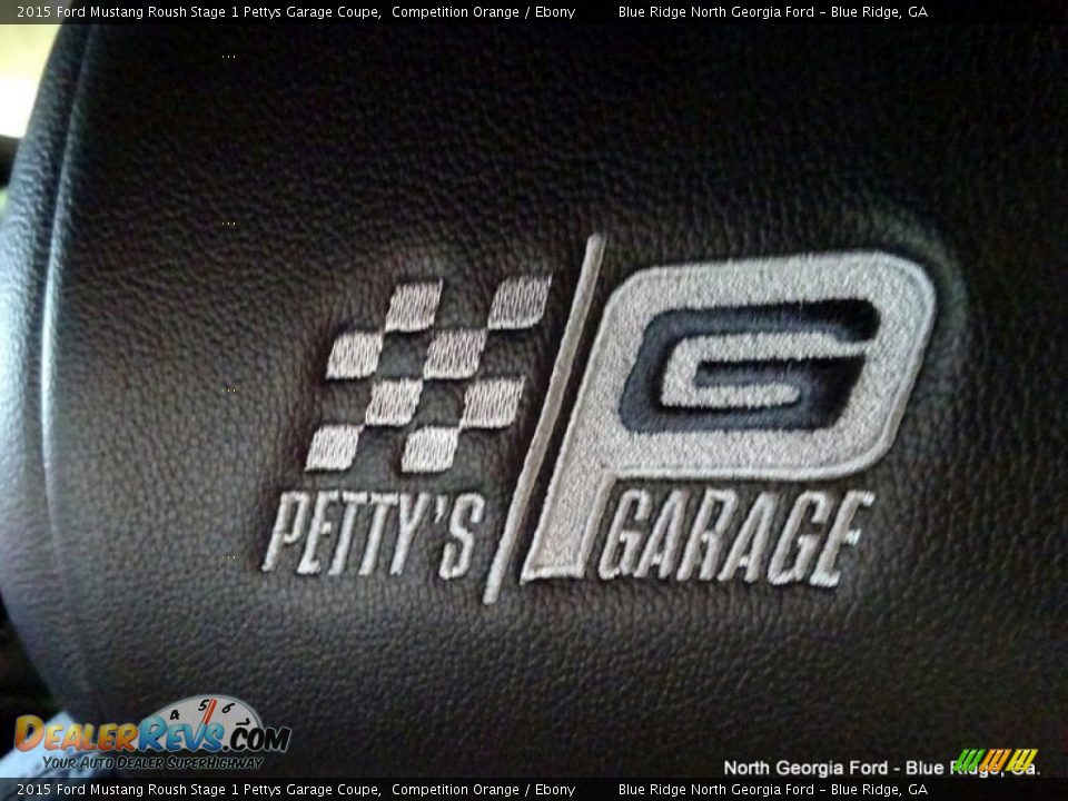 2015 Ford Mustang Roush Stage 1 Pettys Garage Coupe Competition Orange / Ebony Photo #33