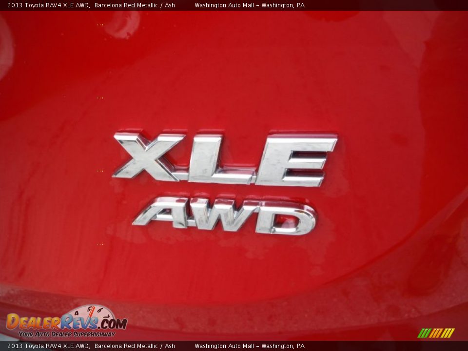 2013 Toyota RAV4 XLE AWD Barcelona Red Metallic / Ash Photo #9