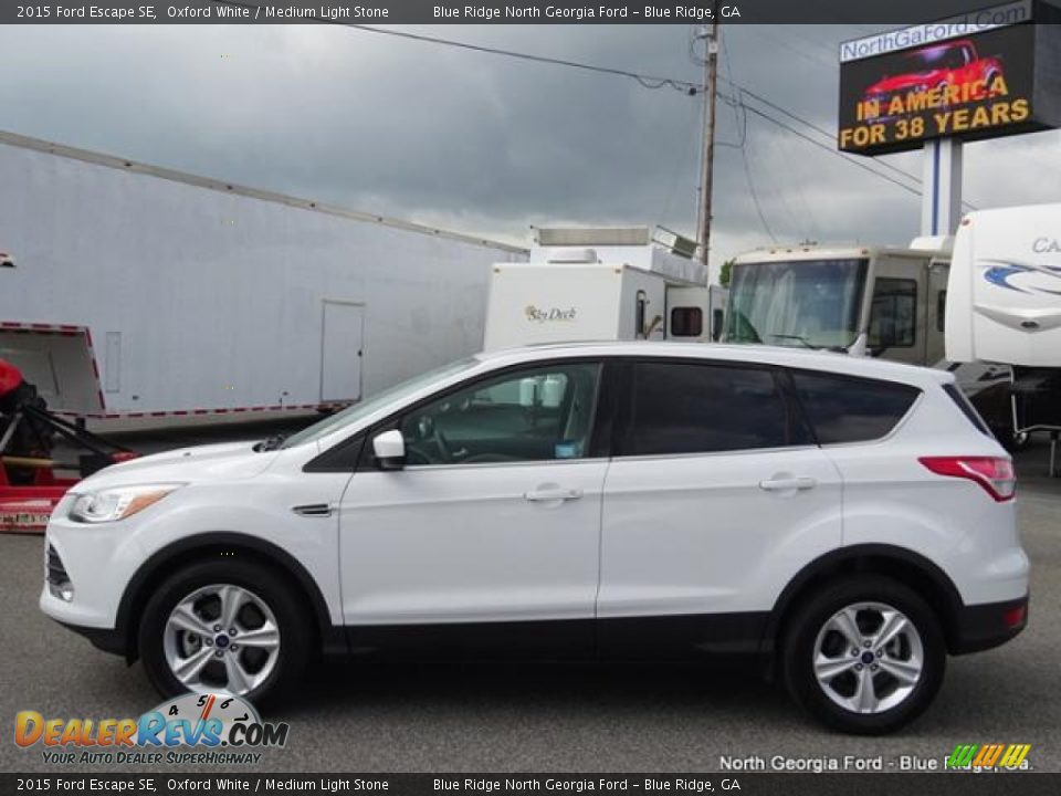 2015 Ford Escape SE Oxford White / Medium Light Stone Photo #2