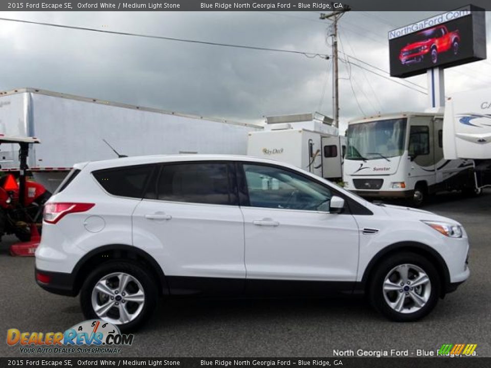 2015 Ford Escape SE Oxford White / Medium Light Stone Photo #6