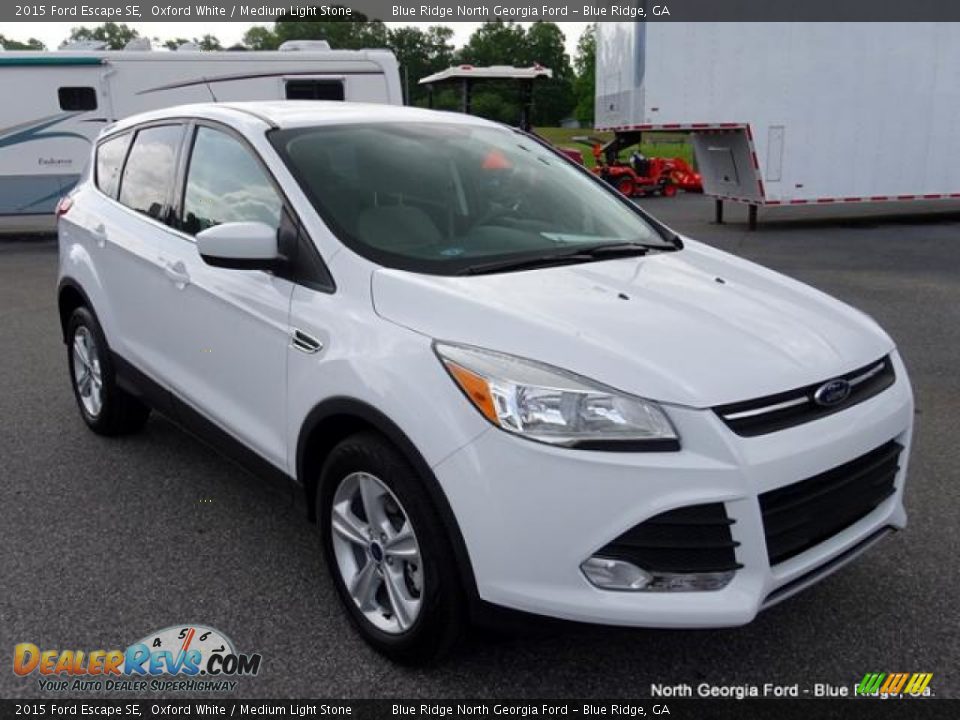 2015 Ford Escape SE Oxford White / Medium Light Stone Photo #7