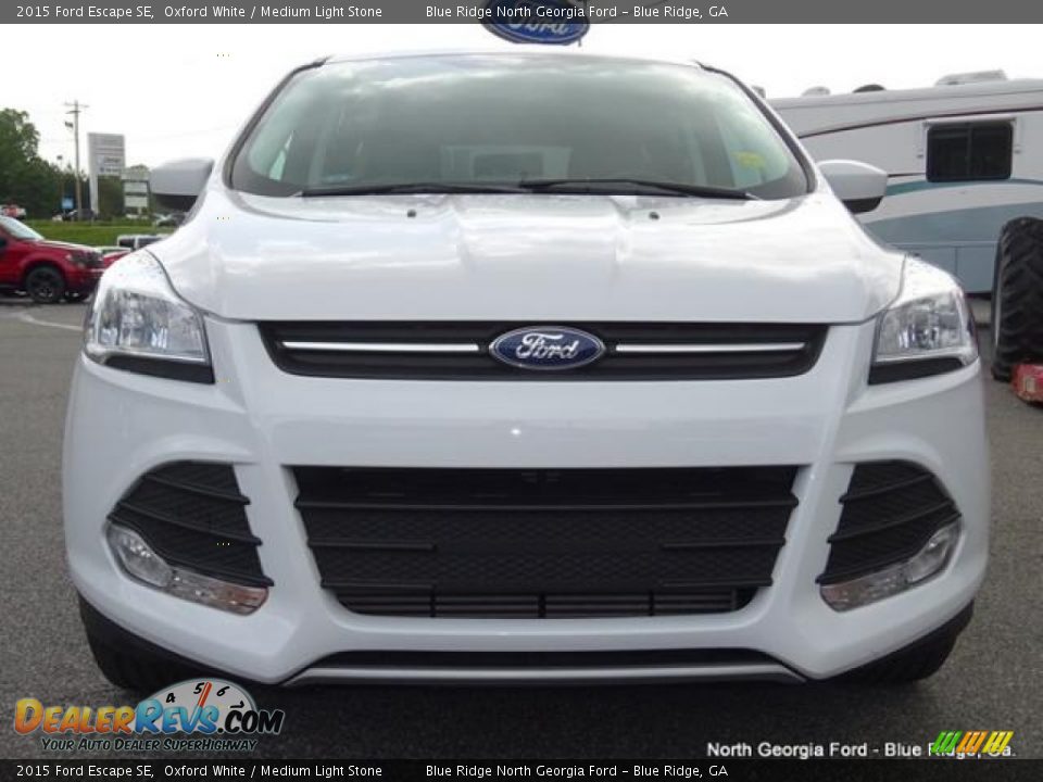 2015 Ford Escape SE Oxford White / Medium Light Stone Photo #8