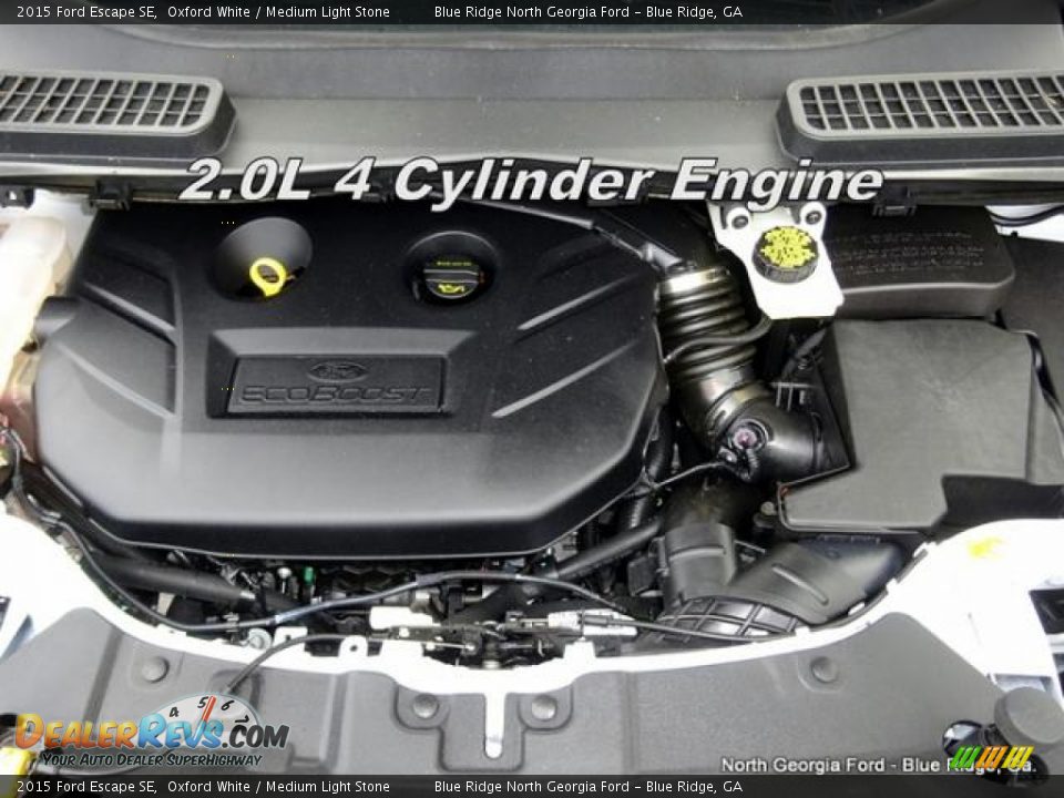 2015 Ford Escape SE Oxford White / Medium Light Stone Photo #11