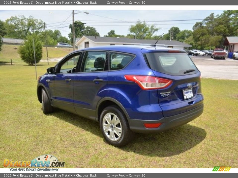 2015 Ford Escape S Deep Impact Blue Metallic / Charcoal Black Photo #7