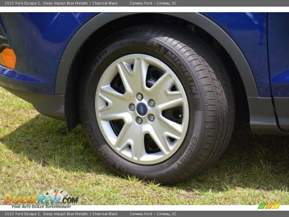 2015 Ford Escape S Deep Impact Blue Metallic / Charcoal Black Photo #9