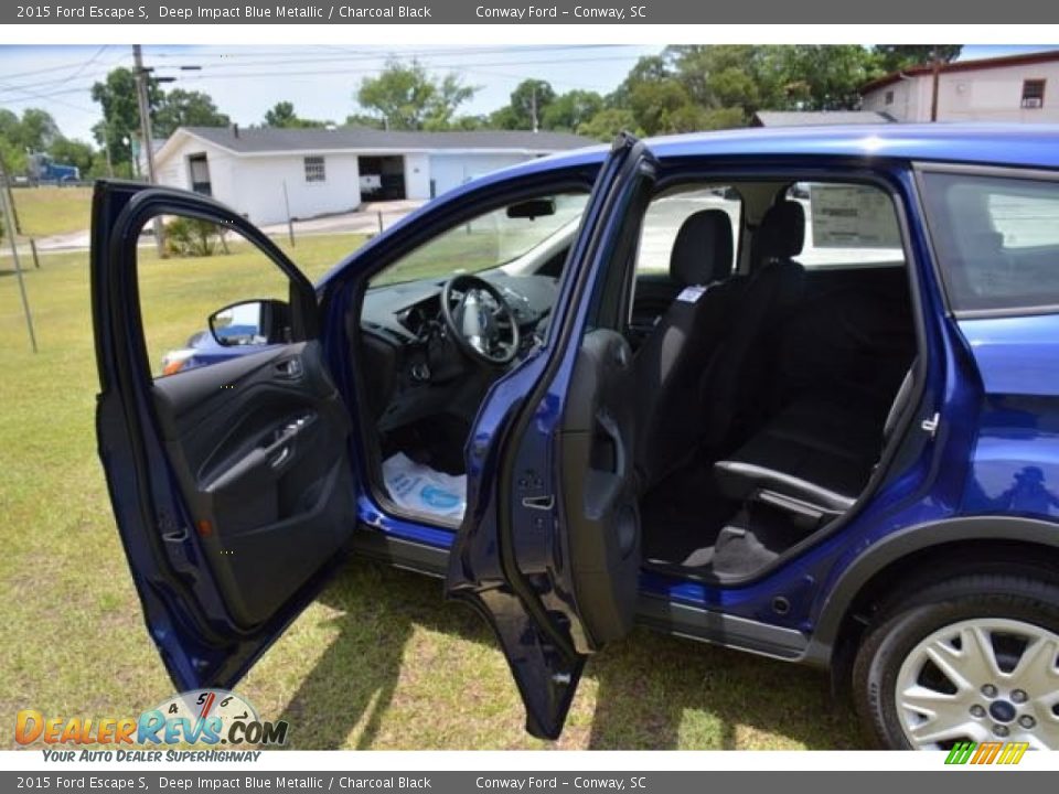 2015 Ford Escape S Deep Impact Blue Metallic / Charcoal Black Photo #10