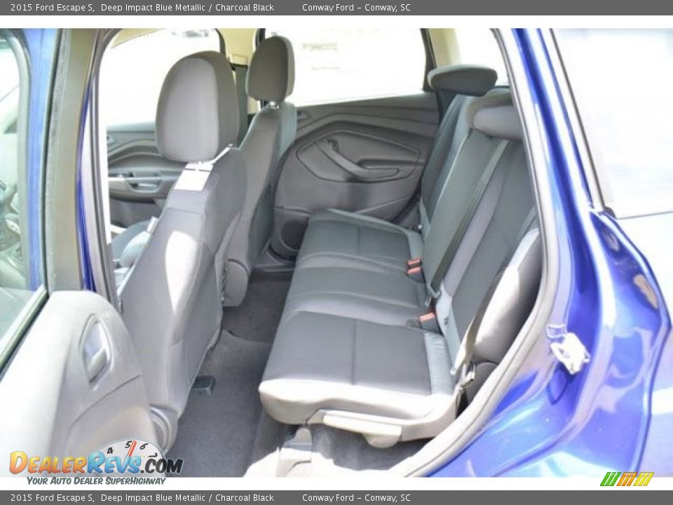 2015 Ford Escape S Deep Impact Blue Metallic / Charcoal Black Photo #11