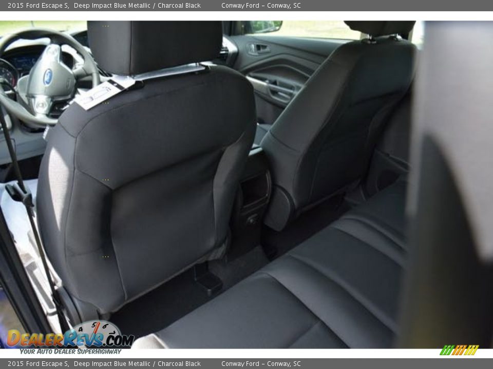 2015 Ford Escape S Deep Impact Blue Metallic / Charcoal Black Photo #12