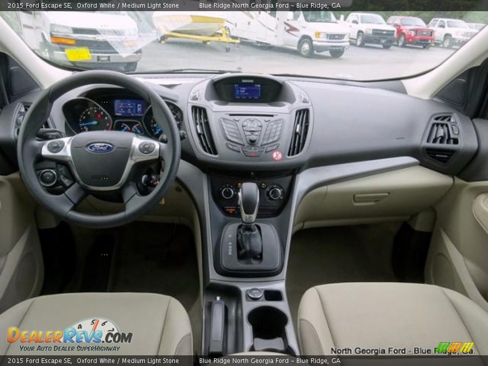 2015 Ford Escape SE Oxford White / Medium Light Stone Photo #23