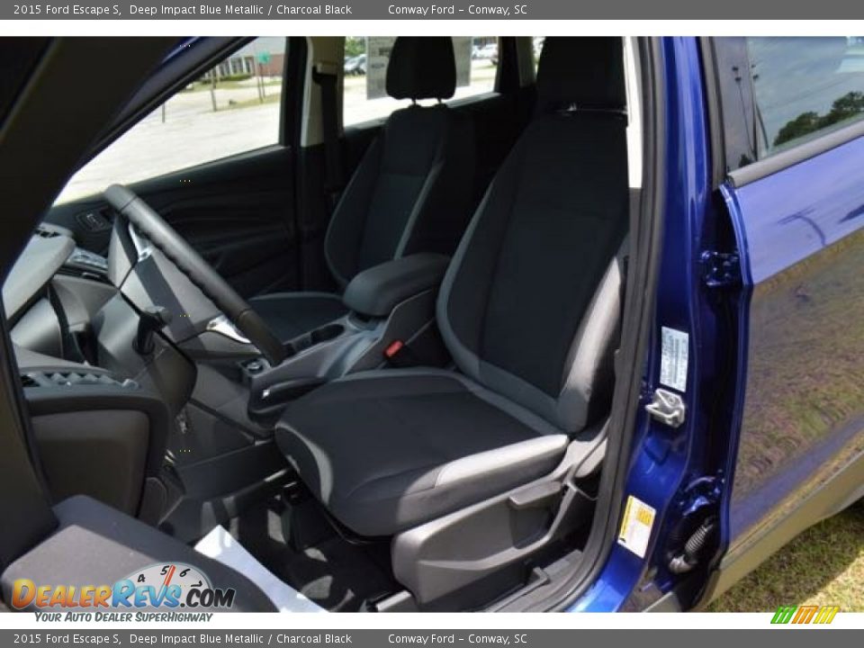 2015 Ford Escape S Deep Impact Blue Metallic / Charcoal Black Photo #17