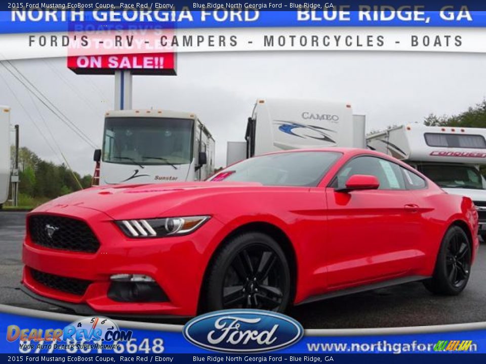 2015 Ford Mustang EcoBoost Coupe Race Red / Ebony Photo #1