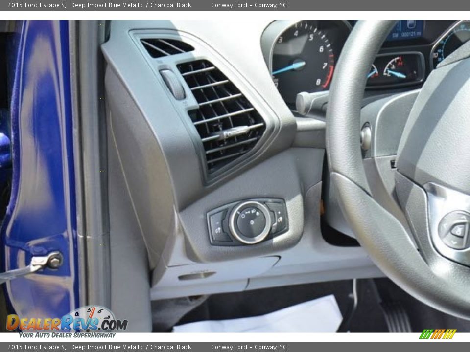 2015 Ford Escape S Deep Impact Blue Metallic / Charcoal Black Photo #20