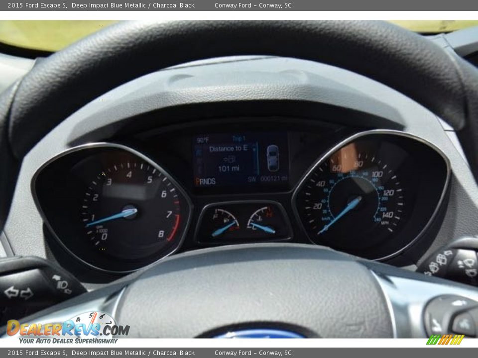 2015 Ford Escape S Deep Impact Blue Metallic / Charcoal Black Photo #22