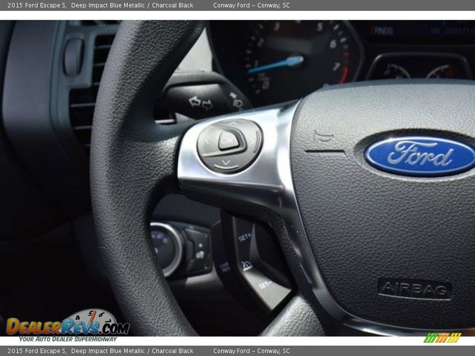 2015 Ford Escape S Deep Impact Blue Metallic / Charcoal Black Photo #23