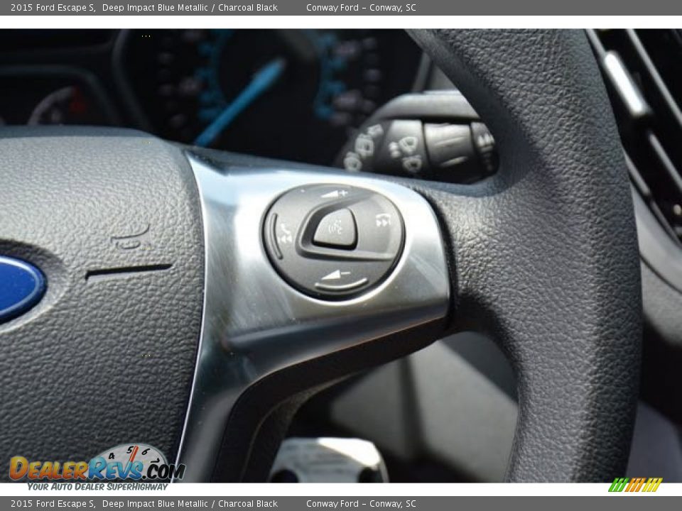 2015 Ford Escape S Deep Impact Blue Metallic / Charcoal Black Photo #24