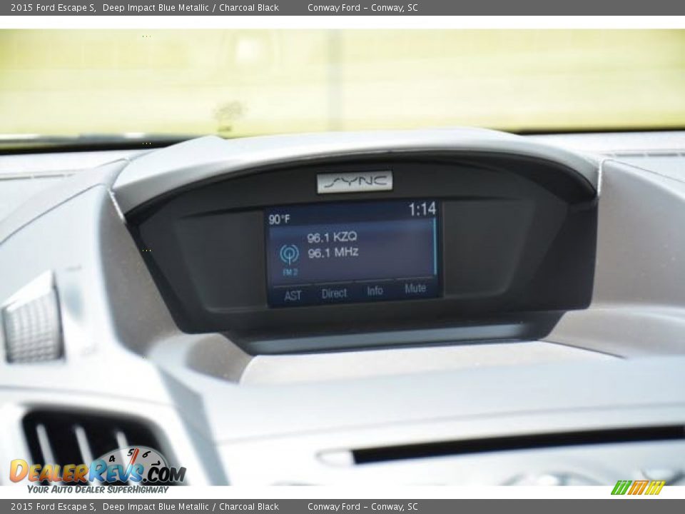 2015 Ford Escape S Deep Impact Blue Metallic / Charcoal Black Photo #25