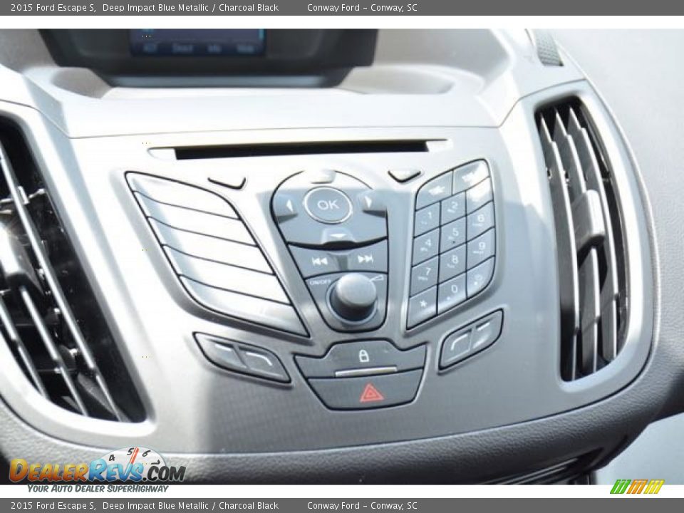 2015 Ford Escape S Deep Impact Blue Metallic / Charcoal Black Photo #26
