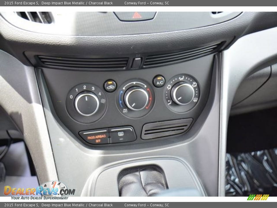 2015 Ford Escape S Deep Impact Blue Metallic / Charcoal Black Photo #27