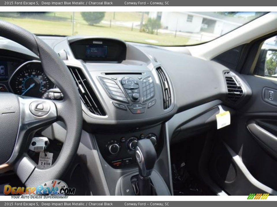 2015 Ford Escape S Deep Impact Blue Metallic / Charcoal Black Photo #28