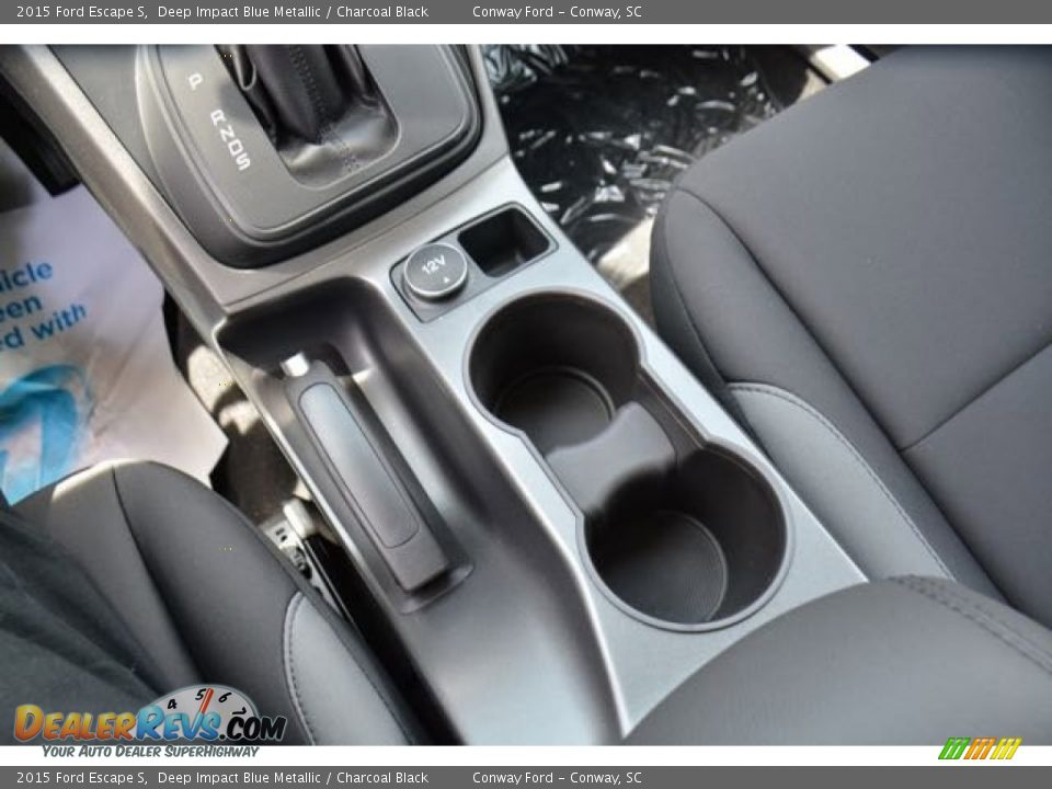 2015 Ford Escape S Deep Impact Blue Metallic / Charcoal Black Photo #29