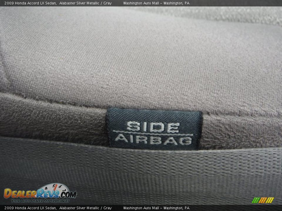 2009 Honda Accord LX Sedan Alabaster Silver Metallic / Gray Photo #11
