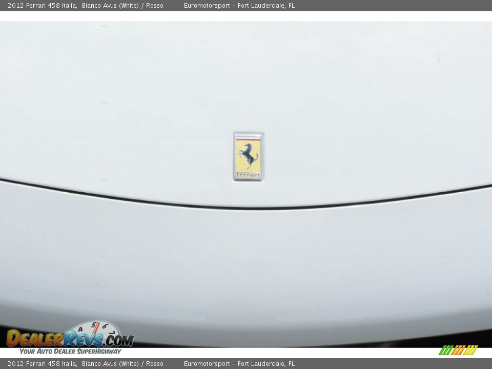 2012 Ferrari 458 Italia Bianco Avus (White) / Rosso Photo #15