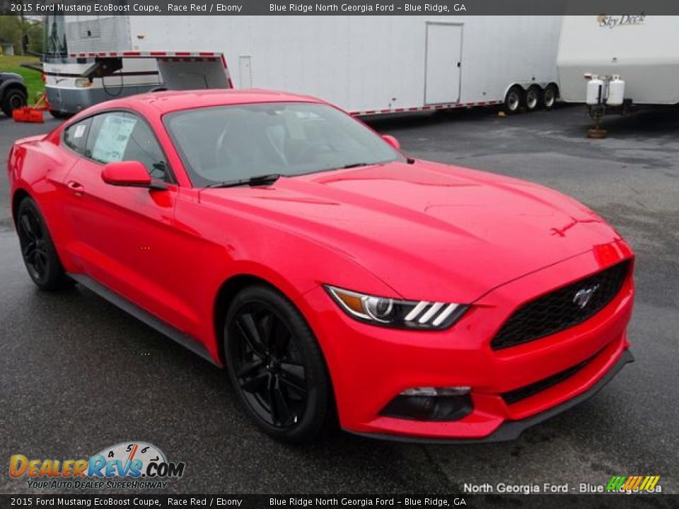 2015 Ford Mustang EcoBoost Coupe Race Red / Ebony Photo #7
