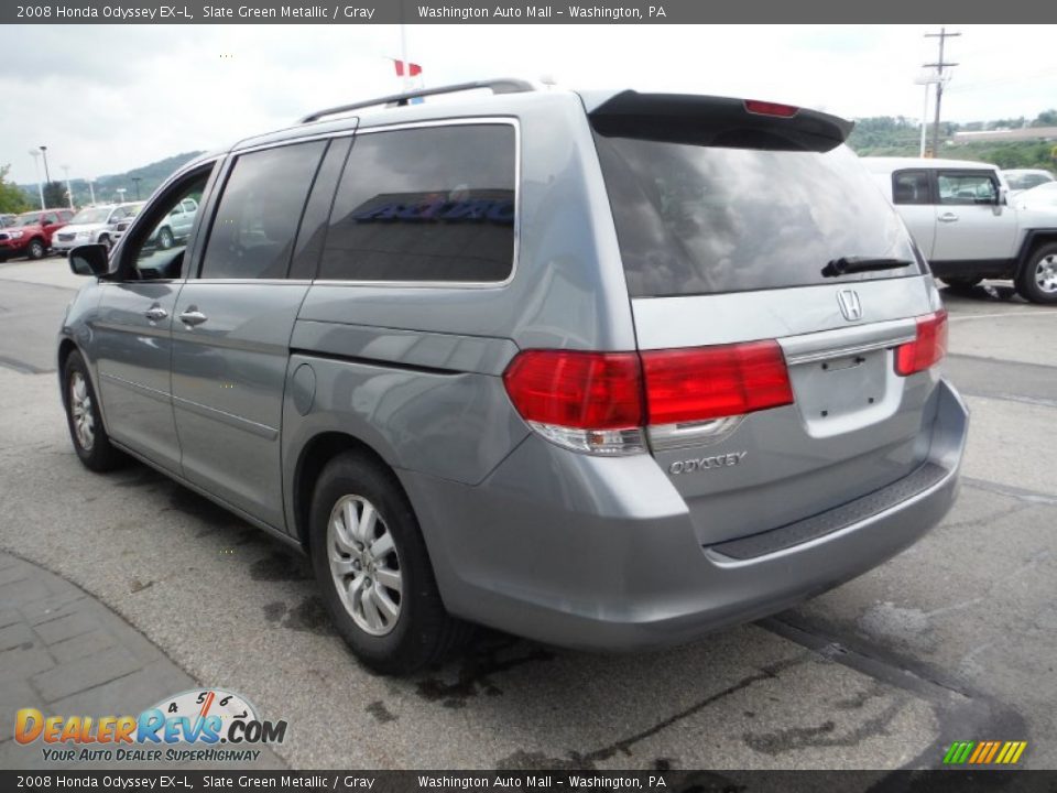 2008 Honda Odyssey EX-L Slate Green Metallic / Gray Photo #7