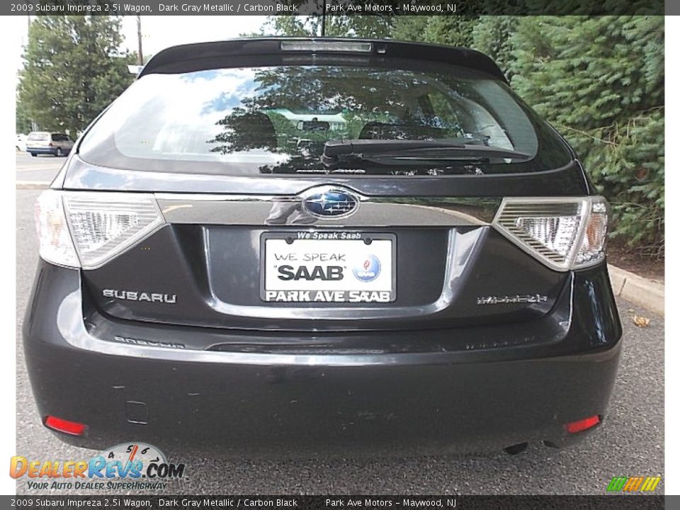 2009 Subaru Impreza 2.5i Wagon Dark Gray Metallic / Carbon Black Photo #4