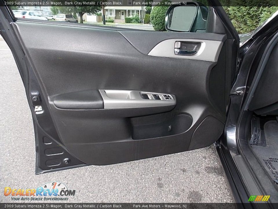 2009 Subaru Impreza 2.5i Wagon Dark Gray Metallic / Carbon Black Photo #10