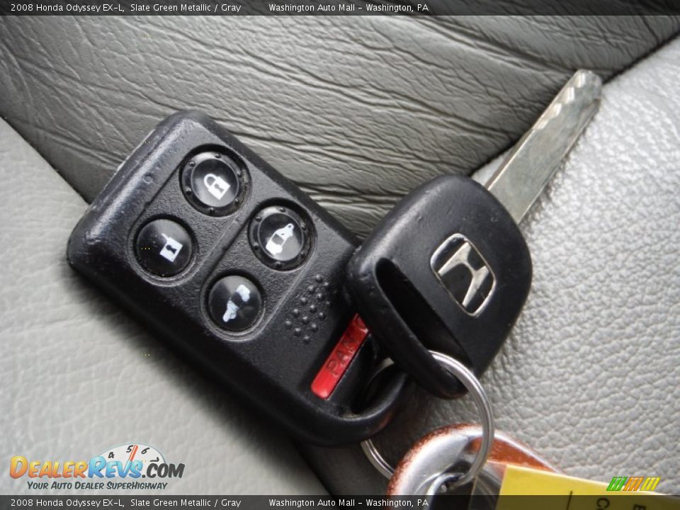2008 Honda Odyssey EX-L Slate Green Metallic / Gray Photo #23