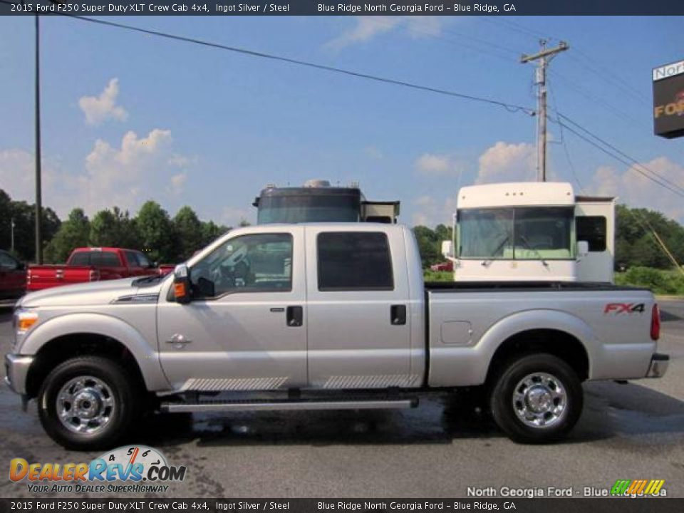 2015 Ford F250 Super Duty XLT Crew Cab 4x4 Ingot Silver / Steel Photo #2