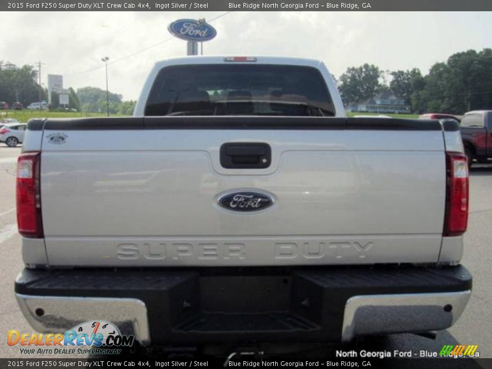 2015 Ford F250 Super Duty XLT Crew Cab 4x4 Ingot Silver / Steel Photo #4
