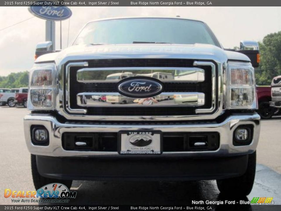 2015 Ford F250 Super Duty XLT Crew Cab 4x4 Ingot Silver / Steel Photo #8