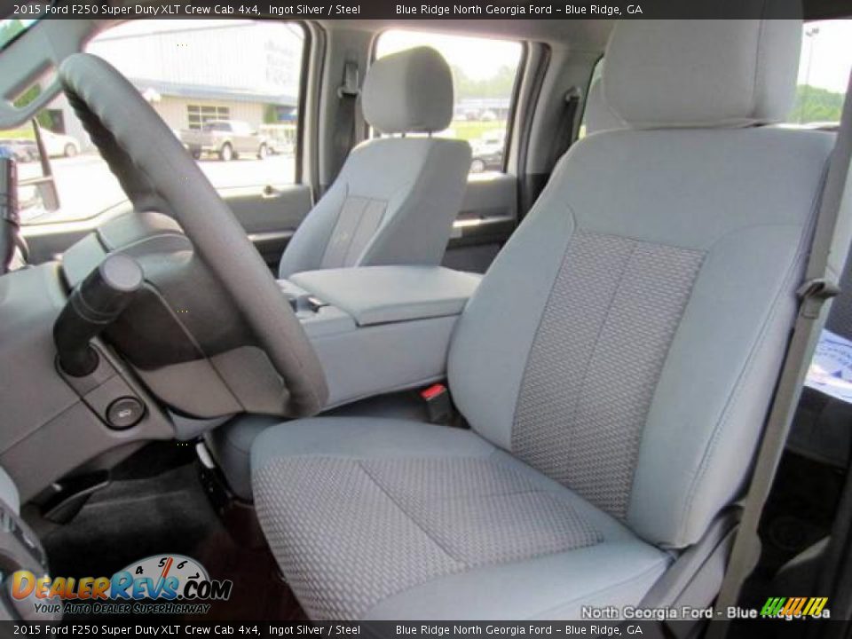 2015 Ford F250 Super Duty XLT Crew Cab 4x4 Ingot Silver / Steel Photo #11