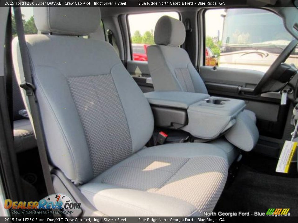 2015 Ford F250 Super Duty XLT Crew Cab 4x4 Ingot Silver / Steel Photo #12