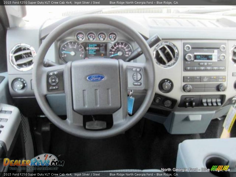 2015 Ford F250 Super Duty XLT Crew Cab 4x4 Ingot Silver / Steel Photo #16