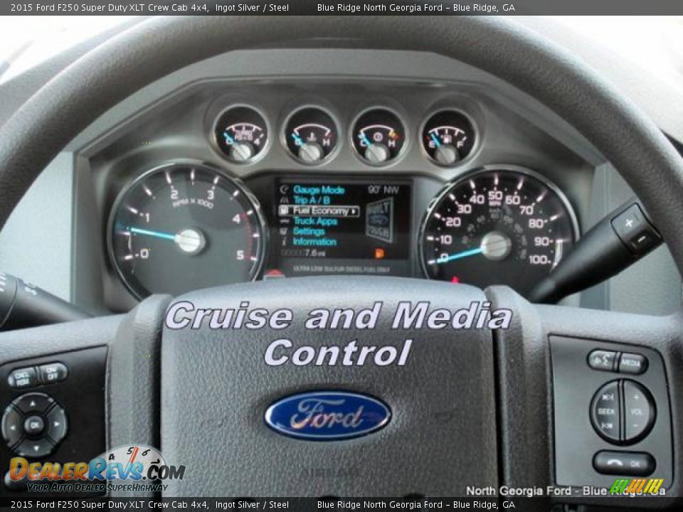 2015 Ford F250 Super Duty XLT Crew Cab 4x4 Ingot Silver / Steel Photo #19
