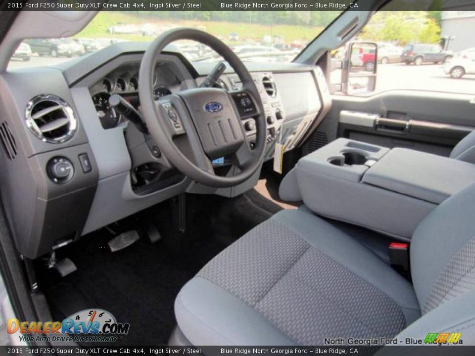 2015 Ford F250 Super Duty XLT Crew Cab 4x4 Ingot Silver / Steel Photo #27