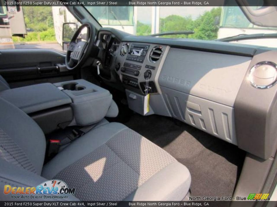 2015 Ford F250 Super Duty XLT Crew Cab 4x4 Ingot Silver / Steel Photo #28